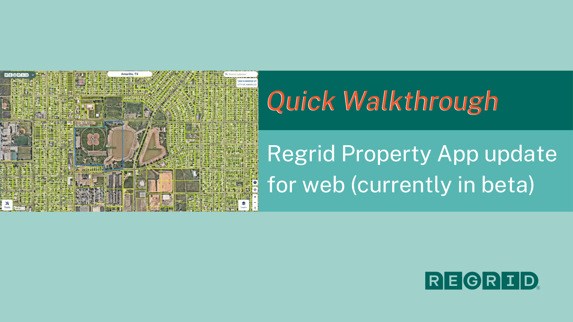 Quick Walkthrough - Regrid Property App Update For Web (in Beta)